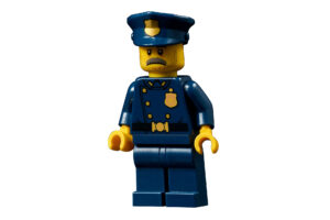 LEGO Politieagent met snor