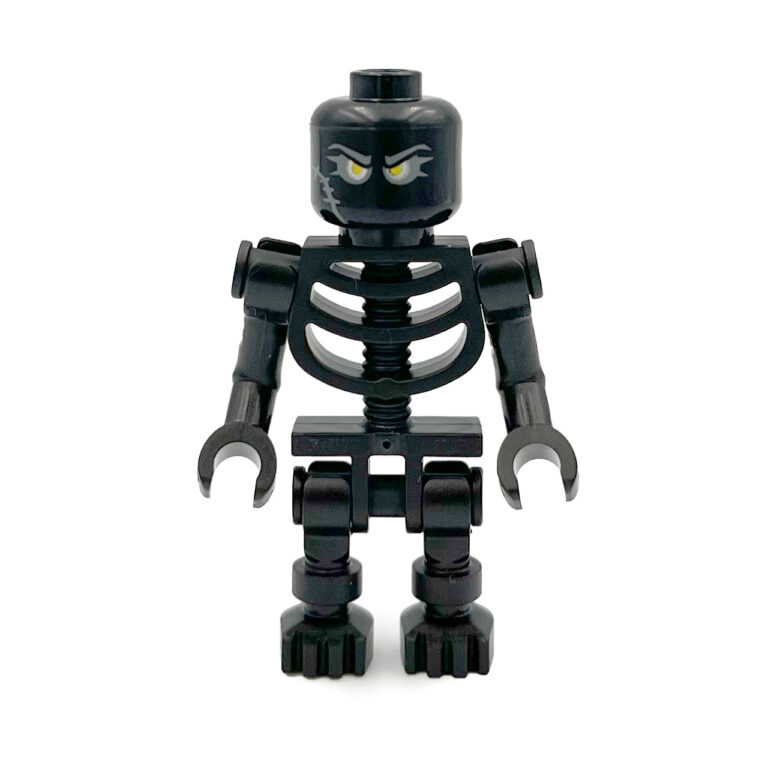 LEGO Zwart bezeten Skelet minifiguur - LEGO zwart skelet 1