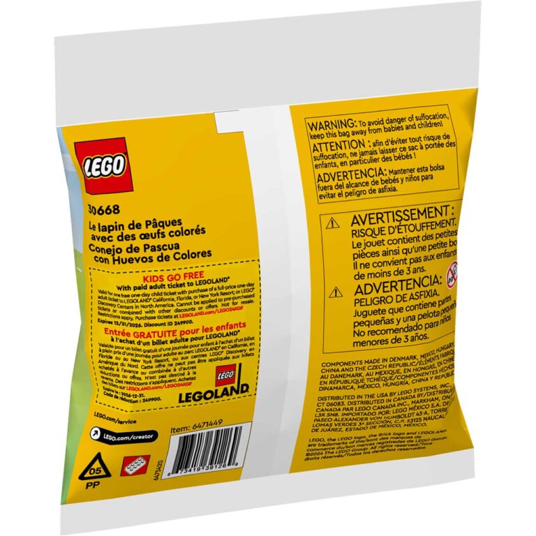 LEGO 30668 Paashaas met kleurrijke eieren - LEGO 30668 Box5 v39