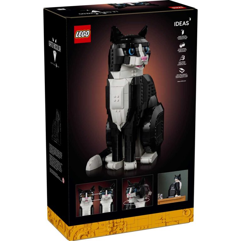 LEGO 21349 Ideas Zwart-witte kat (Tuxedo cat) - LEGO 21349 Box5 v39