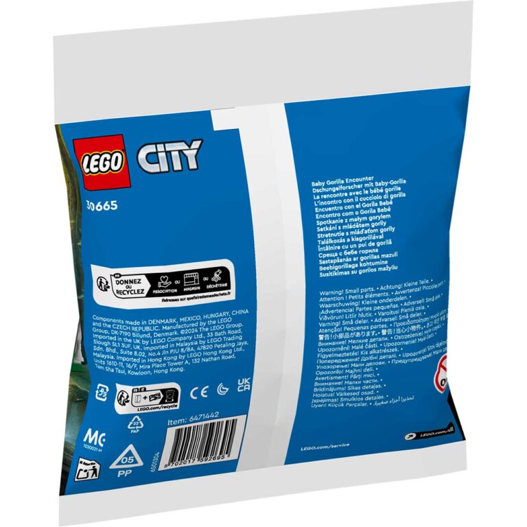 LEGO 30665 Polybag City Ontmoeting met babygorilla - LEGO 30665 Box5 v29