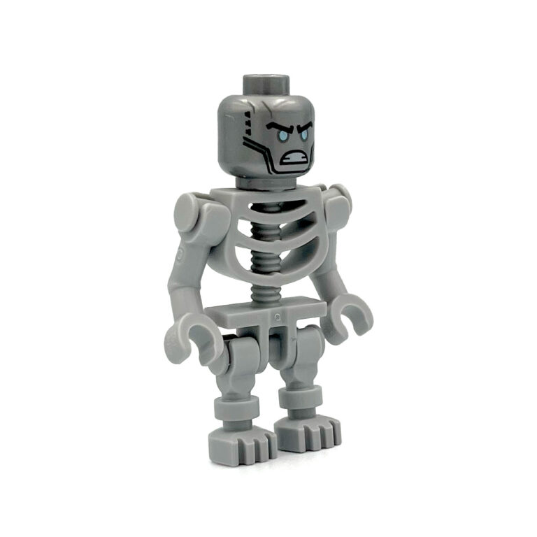 LEGO Skelet Grijs minifiguur - LEGO Skeleton Gray 1b