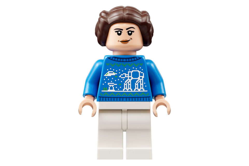 LEGO Princes Leia in kersttrui