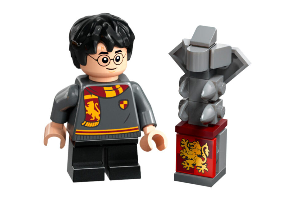 LEGO Harry Potter minifiguur met Gryffindor waterspuwer