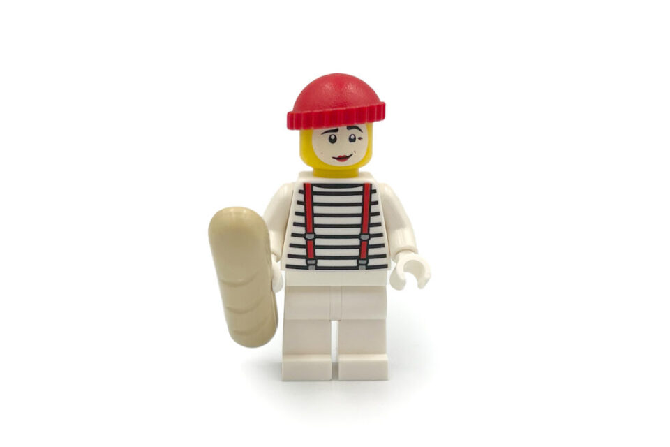 LEGO Mime met stokbrood