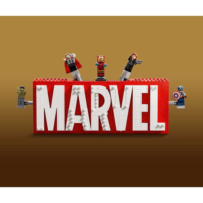 LEGO 76313 Marvel MARVEL logo en minifiguren - 76313 WEB SEC02