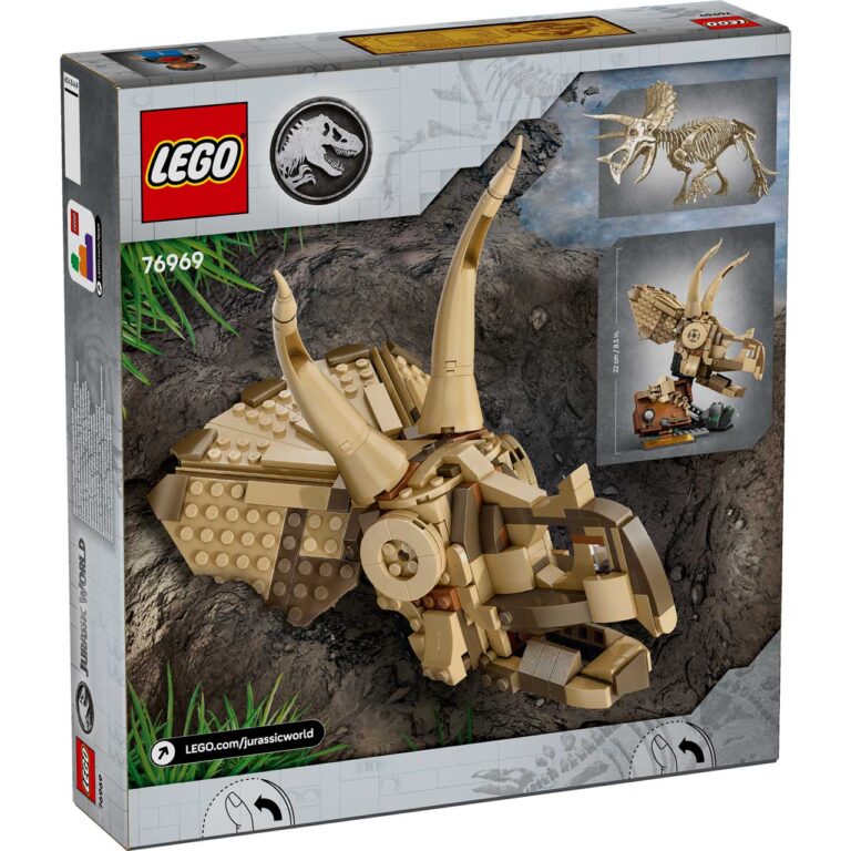 LEGO 76969 Jurassic World Dinosaurusfossielen: Triceratops schedel - 76969 Box5 v29