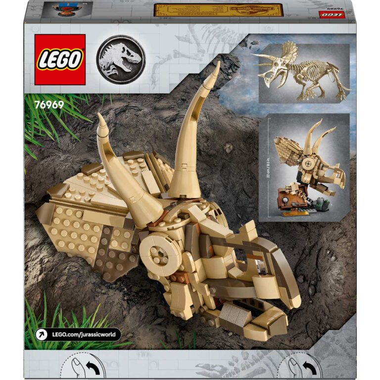 LEGO 76969 Jurassic World Dinosaurusfossielen: Triceratops schedel - 76969 Box6 v29