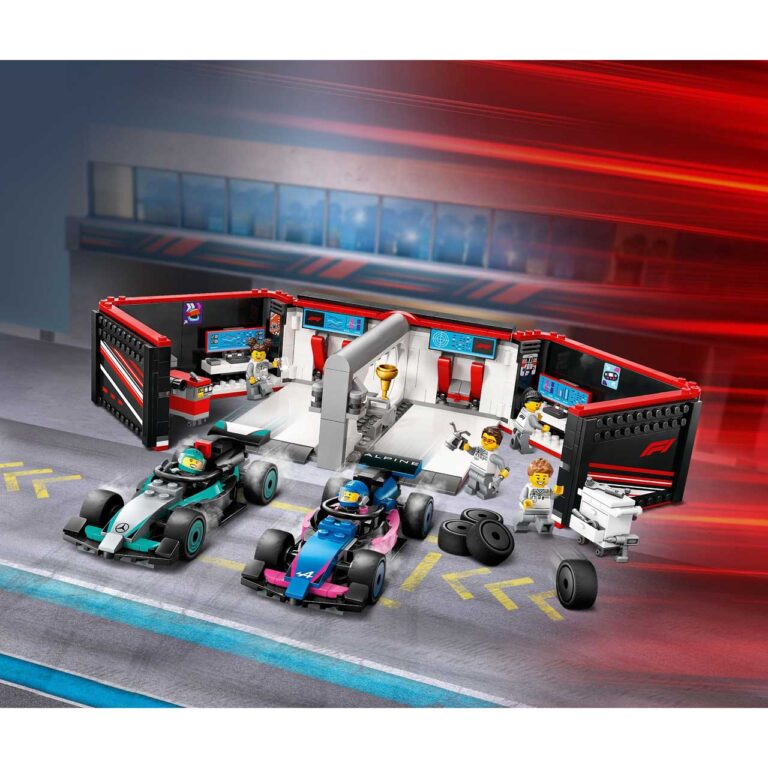 LEGO 60444 City F1® garage met Mercedes-AMG en Alpine auto's - LEGO 60444 WEB PRI