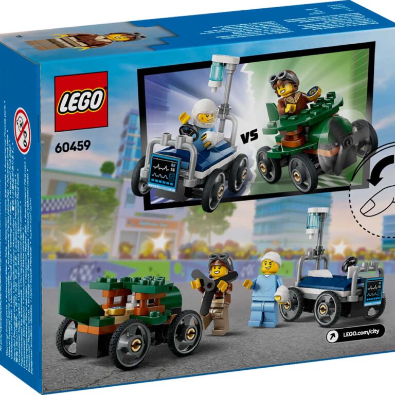 LEGO 60459 City Raceautopakket: vliegtuig vs. ziekenhuisbed - LEGO 60459 Box5 v29