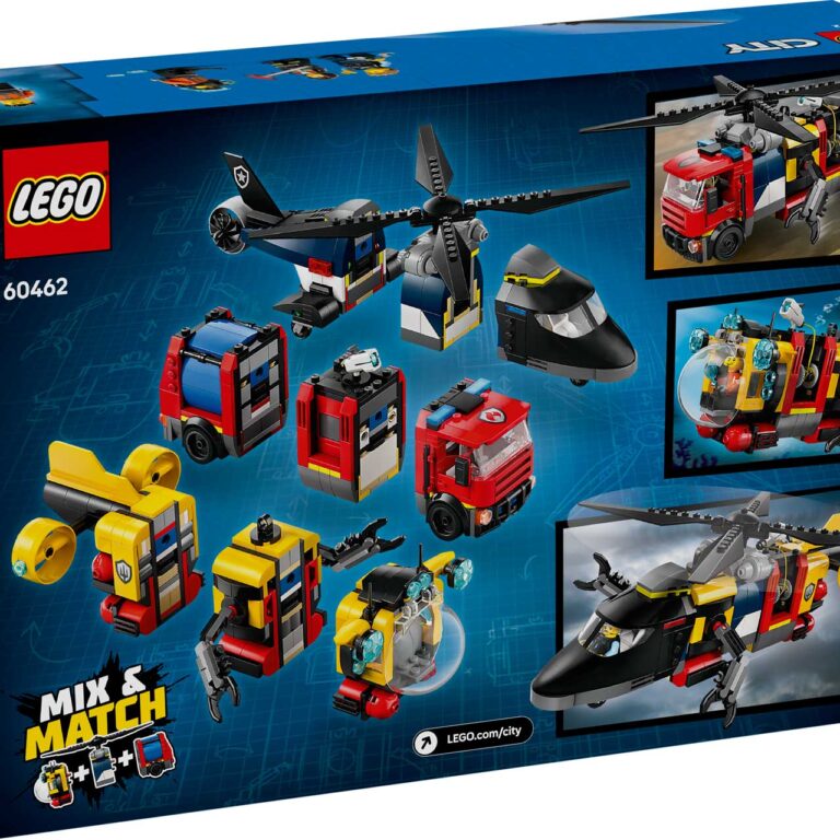 LEGO 60462 City Helikopter, brandweerauto en onderzeeër remix - LEGO 60462 Box5 v29