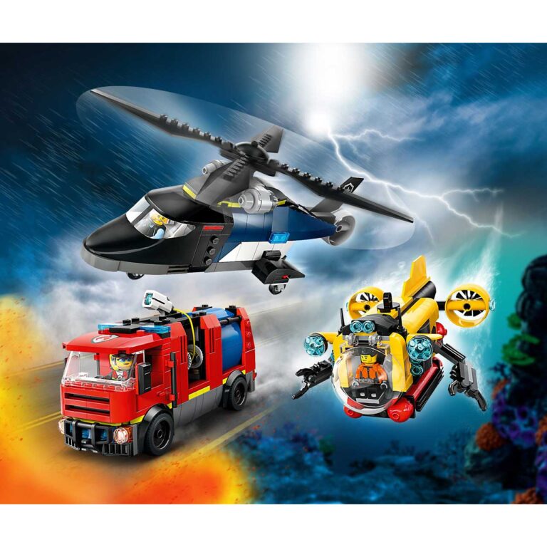 LEGO 60462 City Helikopter, brandweerauto en onderzeeër remix - LEGO 60462 WEB PRI