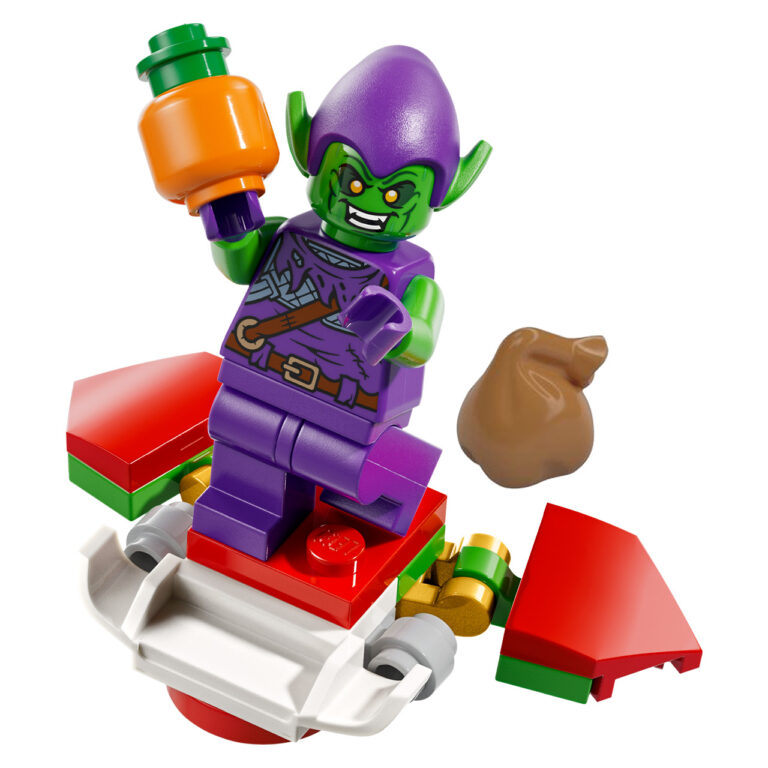 LEGO Green Goblin op Glider - LEGO Green Goblin 76293 20 21 22b