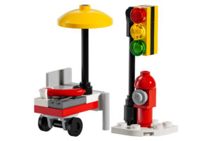 LEGO Straatbarbecue en Verkeerlicht