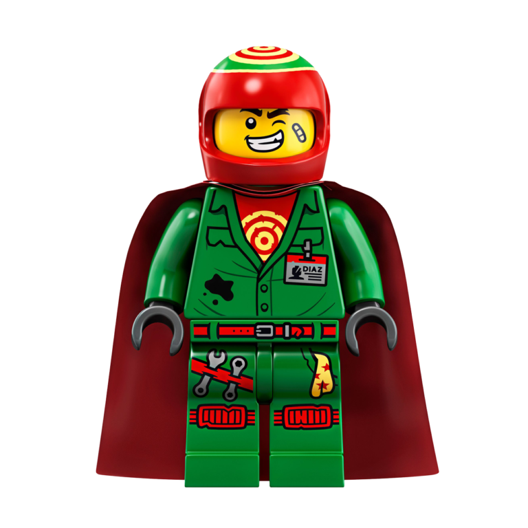 LEGO Douglas Elton met helm en cape (hs010) - LEGO Douglas Elton met helm en cape hs010