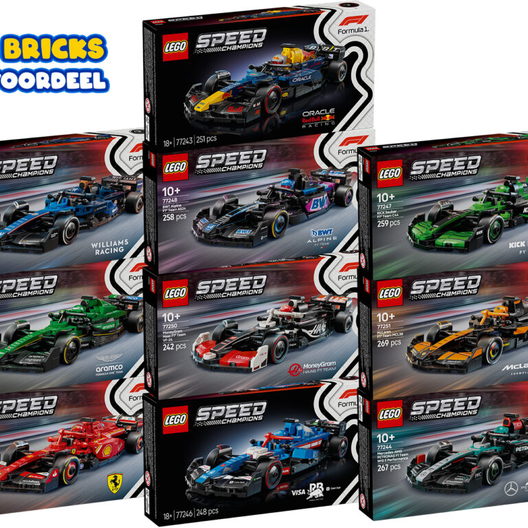 LEGO Speed Champions bundel alle F1 teams + polybag - LEGO Speed Champions F1 bundel