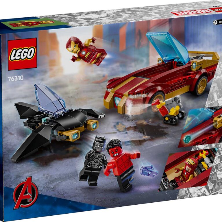 LEGO 76310 Marvel Iron Mans auto en Black Panther vs. Rode Hulk - 76310 Box5 v29