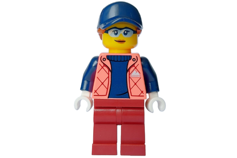 LEGO Vrouw met koraal jasje (cty 1632)