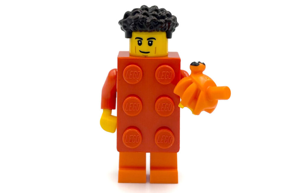 LEGO Brickguy Donkeroranje met Kreeftje (Build a Minifigure)