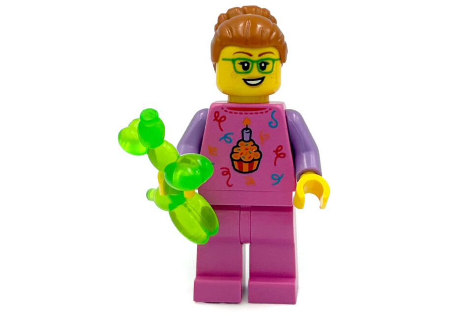 LEGO Vrouw in roze met Balloondog (Build a Minifigure)