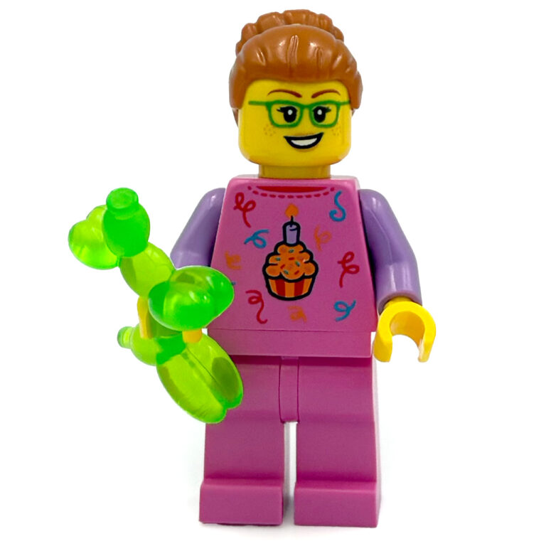 LEGO Vrouw in roze met Balloondog (Build a Minifigure) - LEGO BAM 2025 Vrouw Balloondog 1a