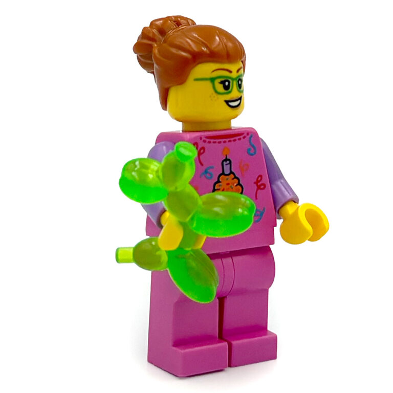 LEGO Vrouw in roze met Balloondog (Build a Minifigure) - LEGO BAM 2025 Vrouw Balloondog 1b