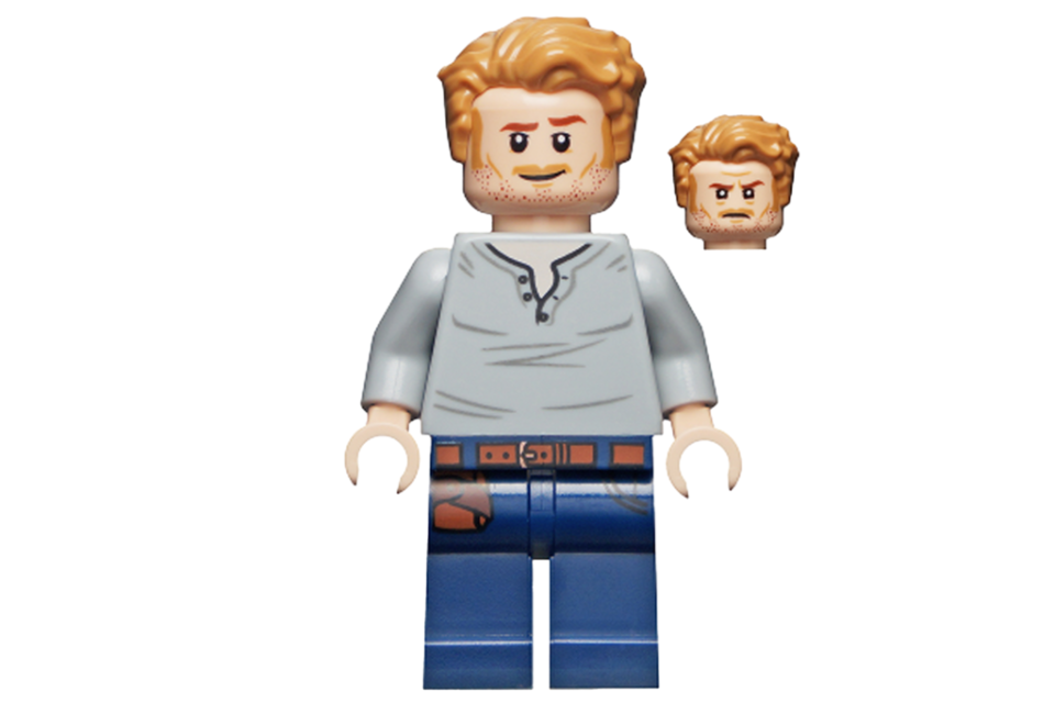 LEGO Owen Grady shirt met open hals