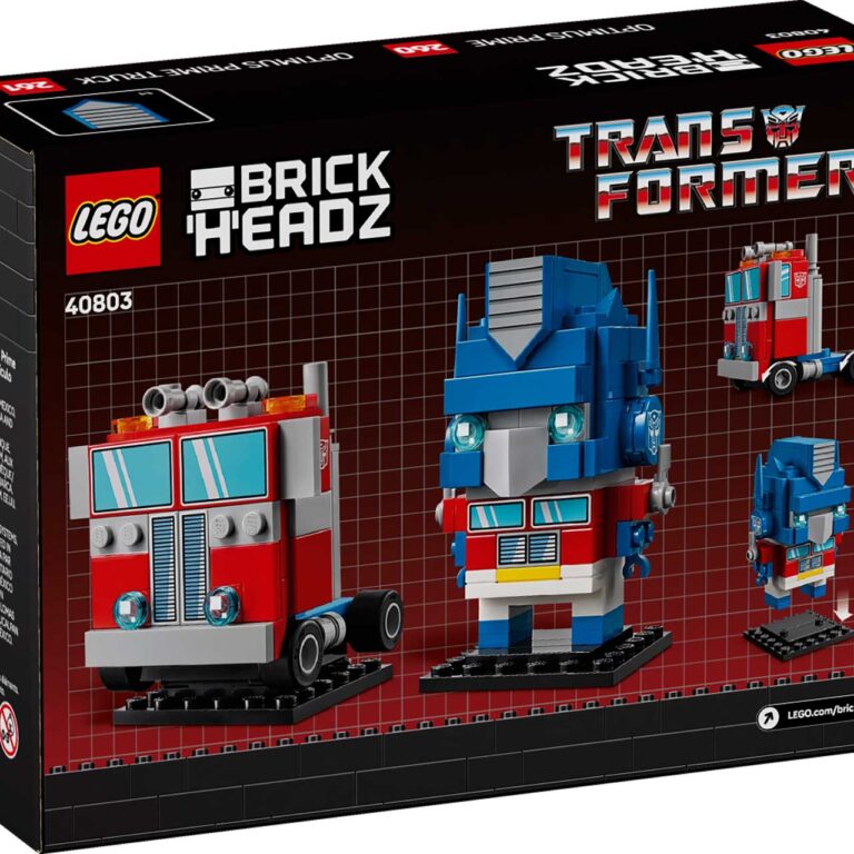 LEGO 40803 Brickheadz Transformers Optimus Prime robot en voertuig - LEGO 40803 Box5 v39