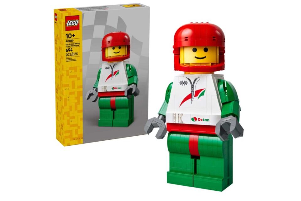 LEGO 40819 Supergrote minifiguur van een coureur